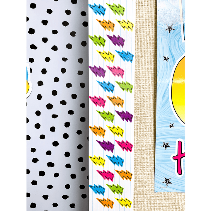 Brights 4Ever Lightning Bolts Straight Border Trim-Borders-Tools 4 Teaching-Classroom Decor and More