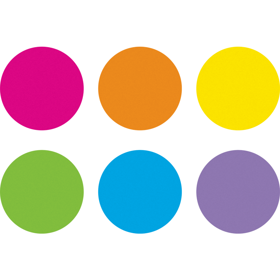 Spot On Dry-Erase Desktop Writing Spots Bright Circles - 10-1/2"-Classroom Essentials-Tools 4 Teaching-Classroom Decor and More