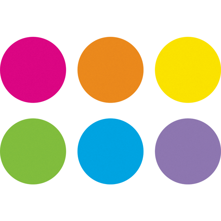 Spot On Dry-Erase Desktop Writing Spots Bright Circles - 10-1/2"-Classroom Essentials-Tools 4 Teaching-Classroom Decor and More