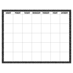 Messy Dots on Black Calendar Chart-Charts-Tools 4 Teaching-Classroom Decor and More