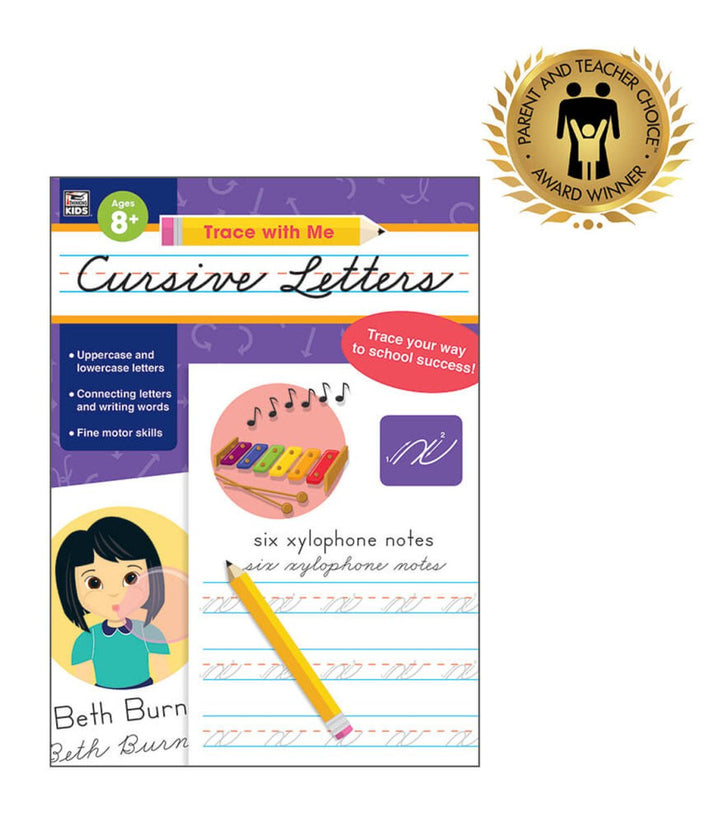 Trace with Me: Cursive Letters Activity Book Grade 2-5 Paperback-Handwriting Books-Tools 4 Teaching-Classroom Decor and More