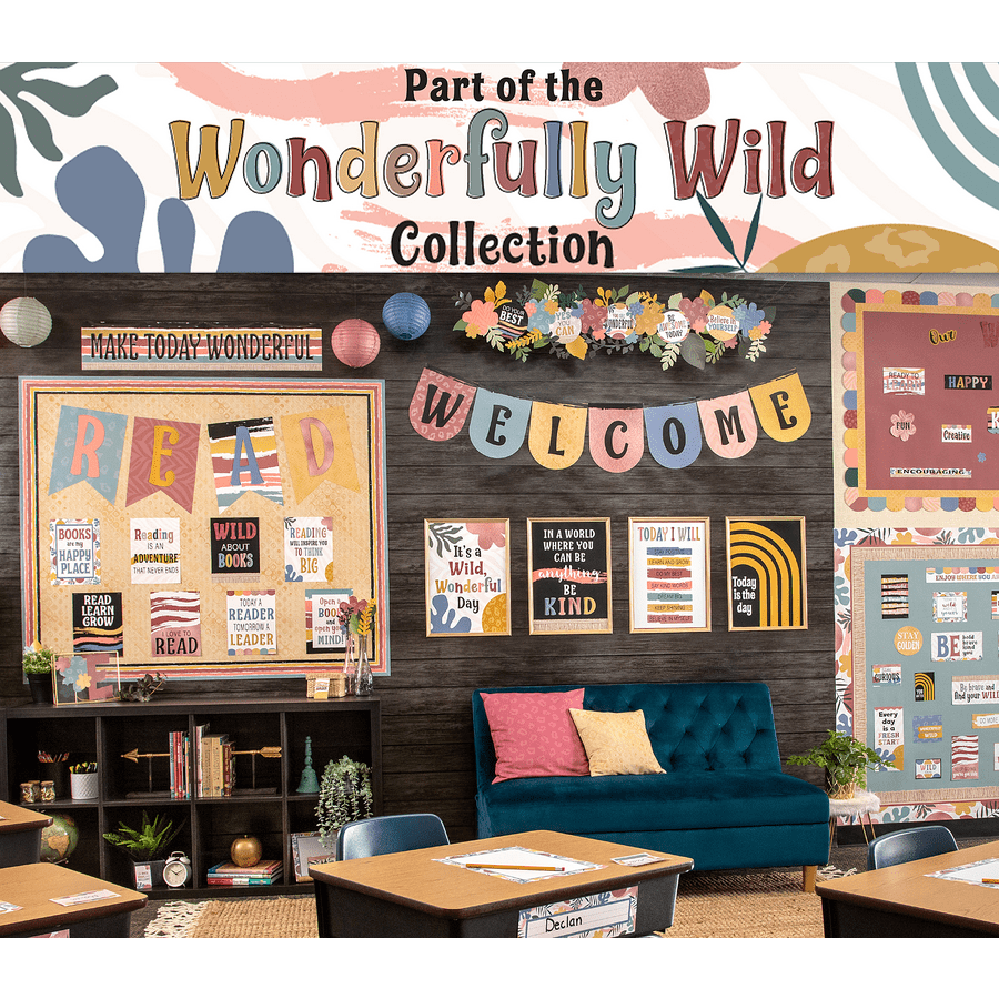 Wonderfully Wild Read Bulletin Board-Bulletin Board Sets-Tools 4 Teaching-Classroom Decor and More