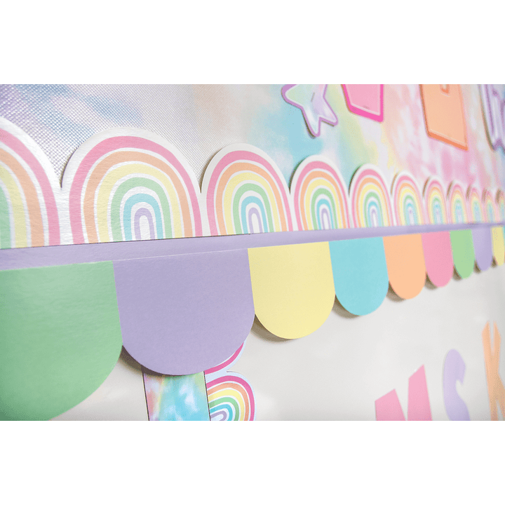 Pastel Pop Scalloped Die-Cut Border Trim-Borders-Tools 4 Teaching-Classroom Decor and More