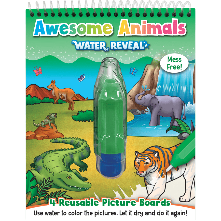 Awesome Animals Water Reveal-Activity Pads-Tools 4 Teaching-Classroom Decor and More