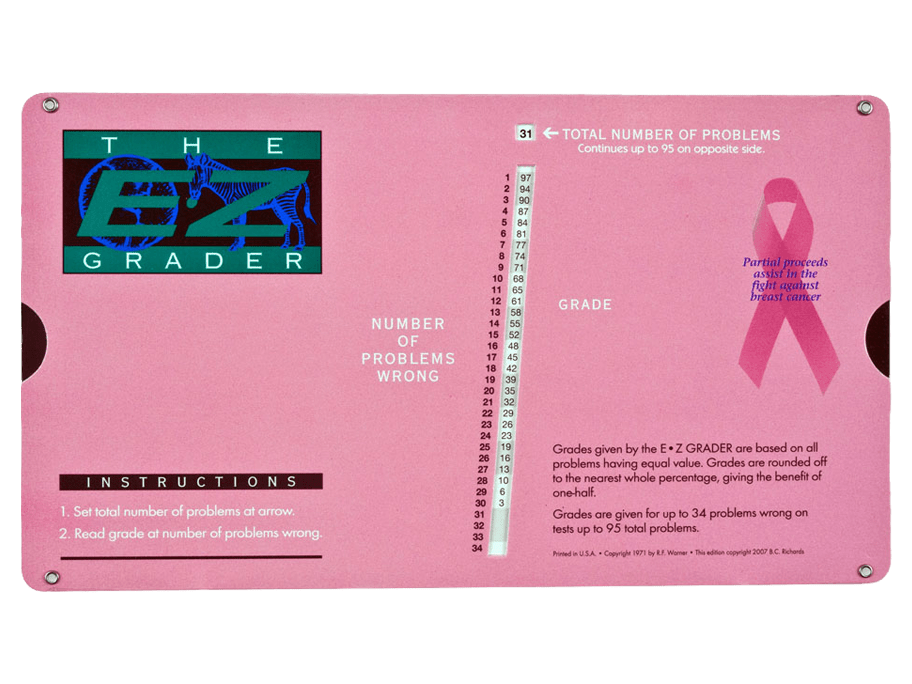 E-Z Grader (Pink)-Office Supplies-Tools 4 Teaching-Classroom Decor and More