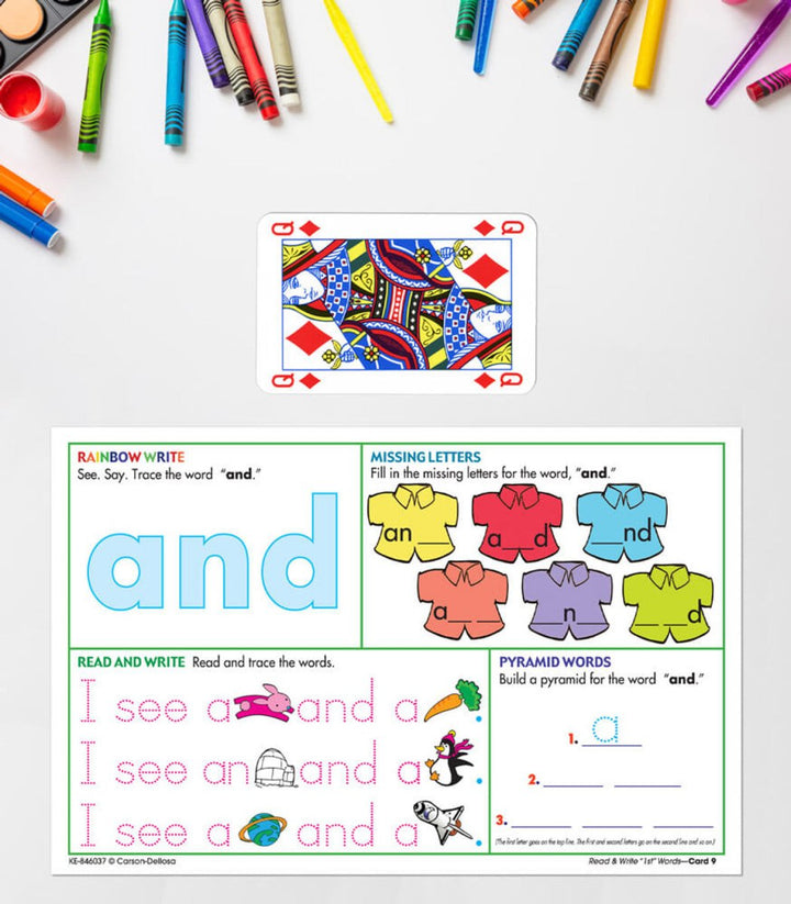 Read & Write First Words Manipulative Grade PK-1-Dry Erase-Tools 4 Teaching-Classroom Decor and More