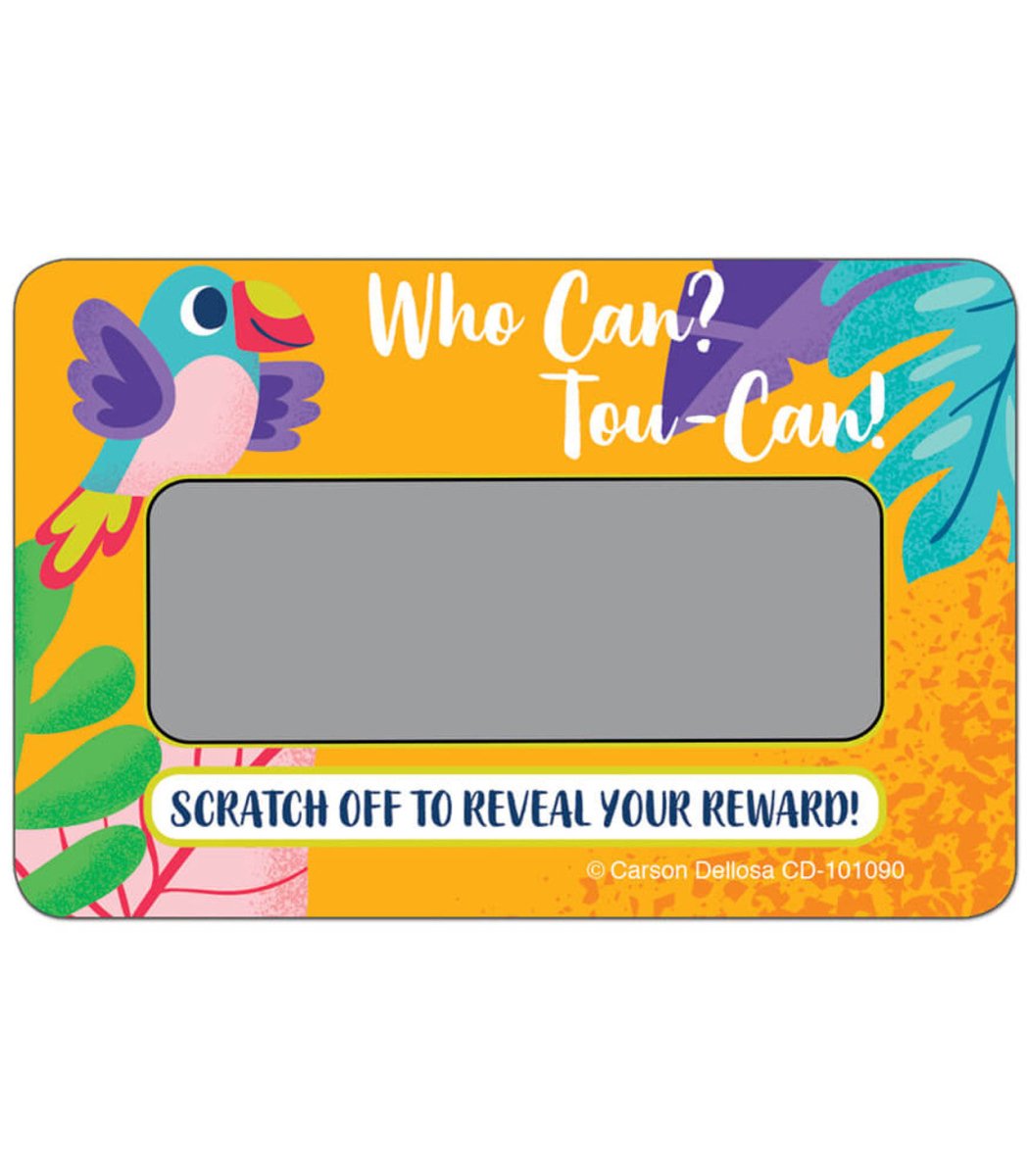 Who Can? Tou-Can! Scratch Off Awards & Certificates-Awards-Tools 4 Teaching-Classroom Decor and More