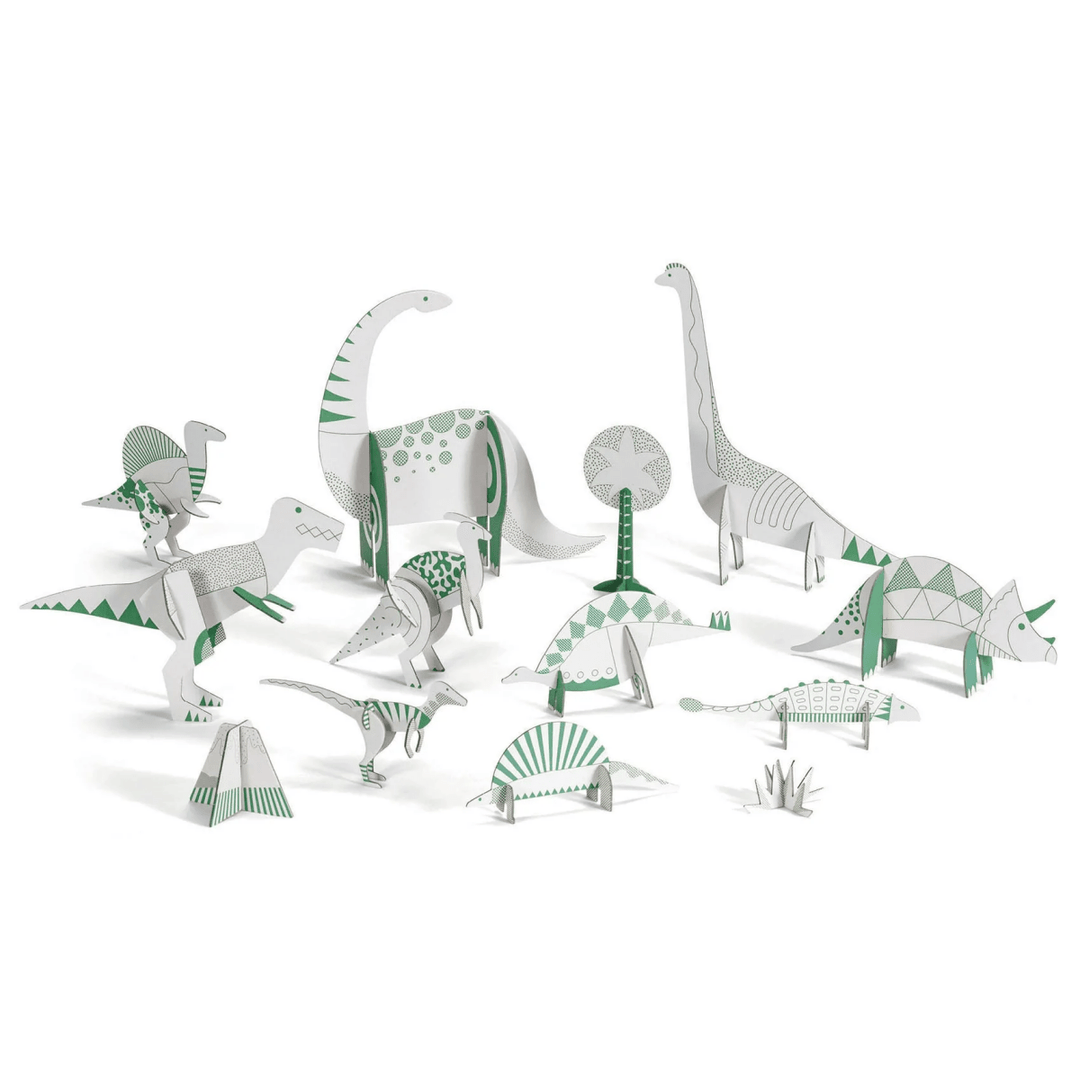 Dinosaurs Color. Assemble. Play. DIY Craft Kit-Craft Activity-Tools 4 Teaching-Classroom Decor and More