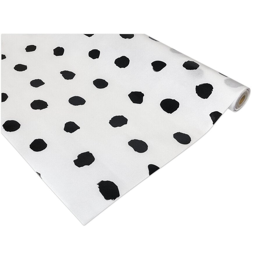 Better Than Paper® Bulletin Board Roll: Black Painted Dots on White-Bulletin Board Paper - Fadeless-Tools 4 Teaching-Classroom Decor and More