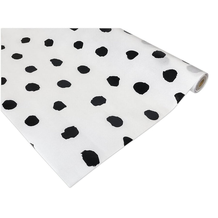 Better Than Paper® Bulletin Board Roll: Black Painted Dots on White-Bulletin Board Paper - Fadeless-Tools 4 Teaching-Classroom Decor and More
