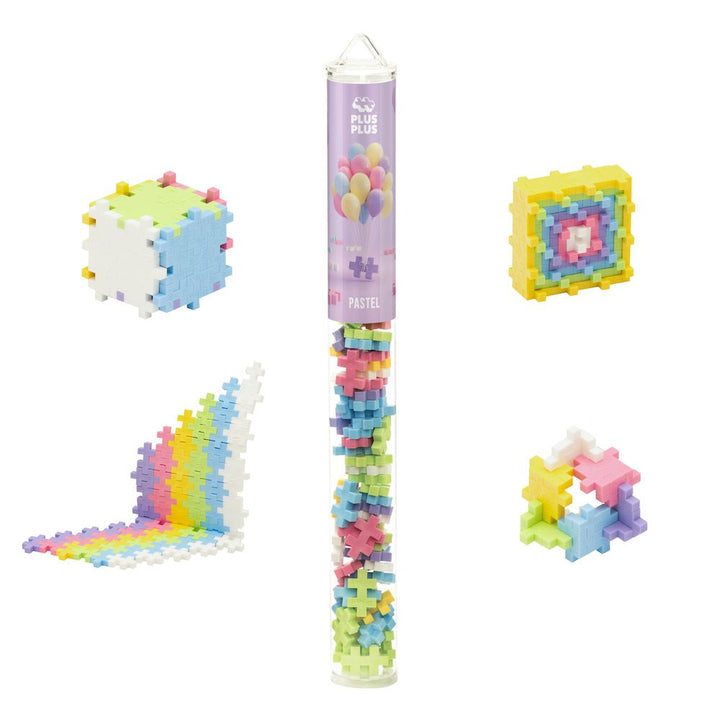 PLUS PLUS® Tube - 70 PC - Pastel Mix-Plus Plus-Tools 4 Teaching-Classroom Decor and More