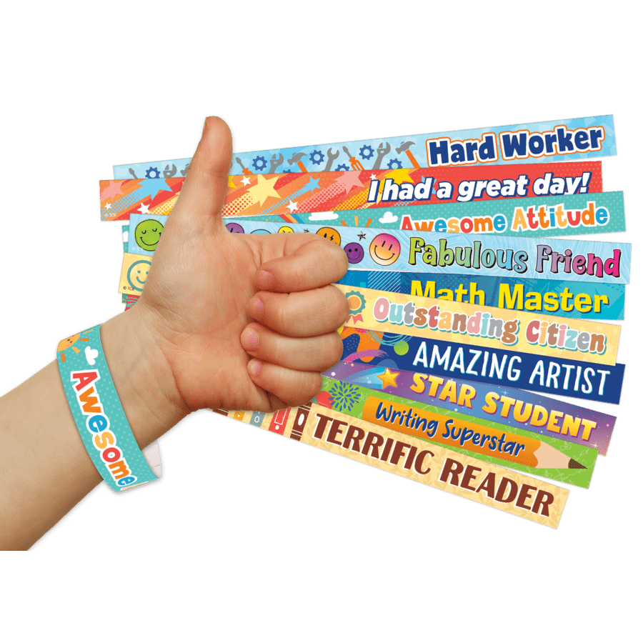 Positive Reinforcement Brag Bracelets-Awards-Tools 4 Teaching-Classroom Decor and More