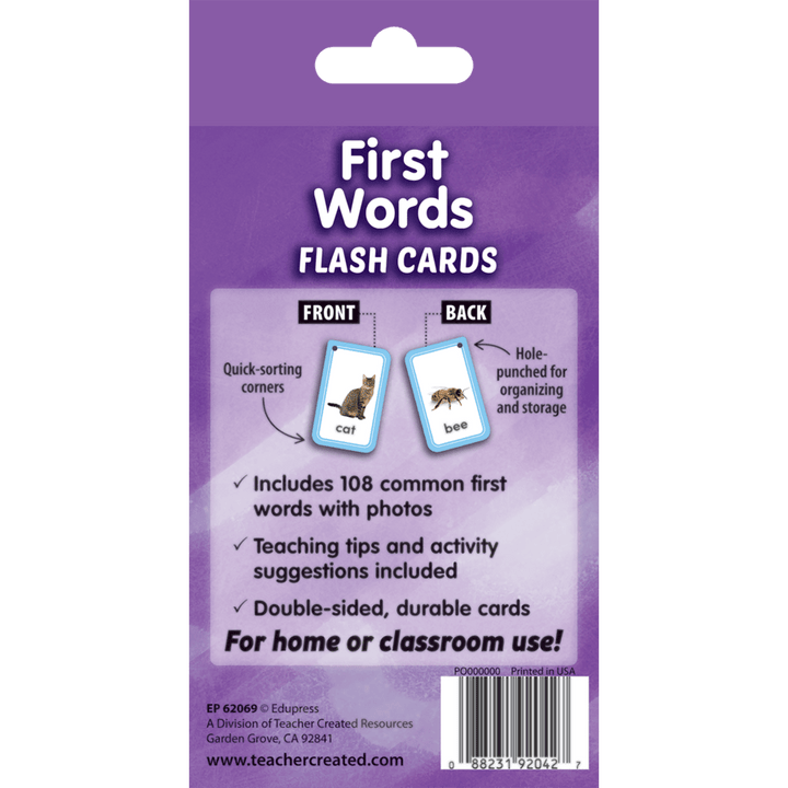 First Words Flash Cards-Flashcards-Tools 4 Teaching-Classroom Decor and More