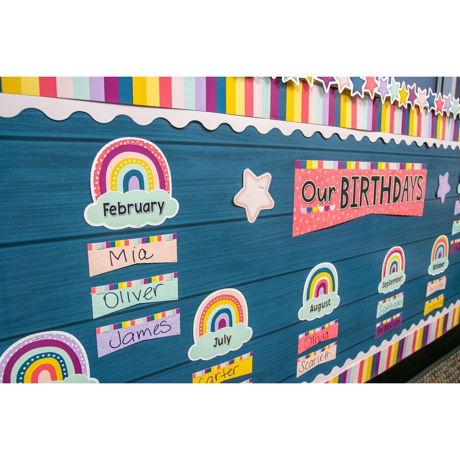 Better Than Paper® Bulletin Board Roll: Admiral Blue Wood-Bulletin Board Paper - Better Than Paper-Tools 4 Teaching-Classroom Decor and More