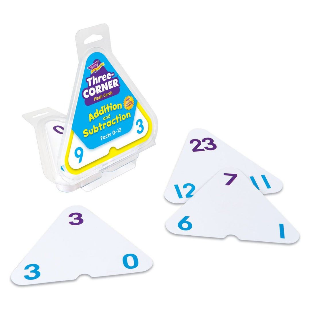 Addition and Subtraction Three-Corner® Flash Cards-Flashcards-Tools 4 Teaching-Classroom Decor and More