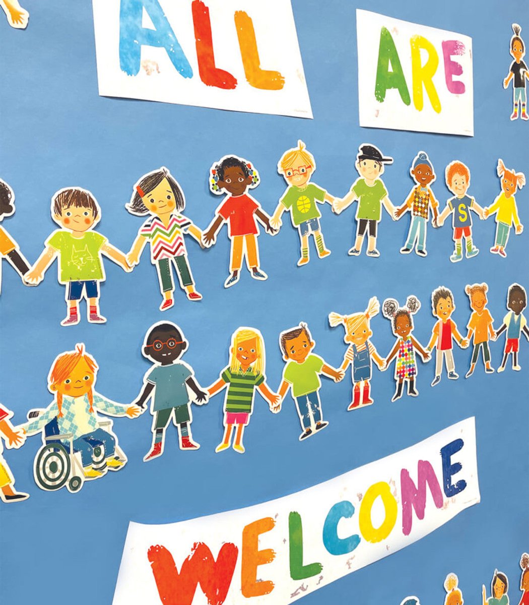 All Are Welcome: Bulletin Board Set-Bulletin Board Sets-Tools 4 Teaching-Classroom Decor and More