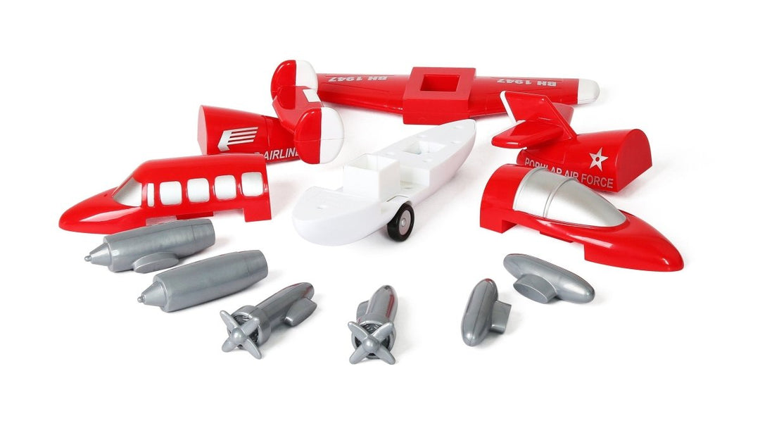 Magnetic Build-A-Plane (Assorted Colors)-Vehicles & Construction-Tools 4 Teaching-Classroom Decor and More