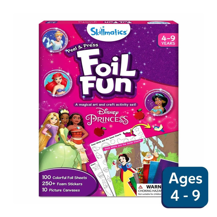Foil Fun: Disney Princess | No Mess Art Kit (Ages 4-9)-Craft Activity-Tools 4 Teaching-Classroom Decor and More