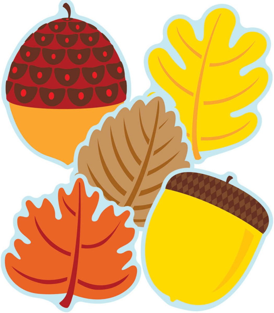 *Leaves & Acorns Cutouts-Tools 4 Teaching-Classroom Decor and More
