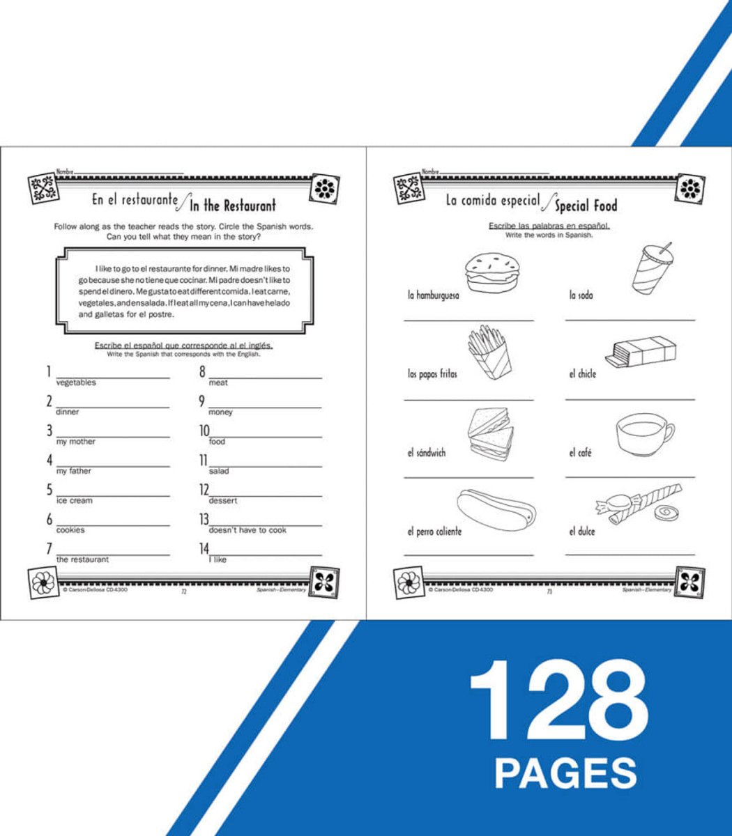 Skills for Success Spanish Resource Book Grade K-5 Paperback-Writing-Tools 4 Teaching-Classroom Decor and More