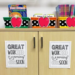 Doodle Apple Red 6" Designer Cut-Outs-Accents-Tools 4 Teaching-Classroom Decor and More