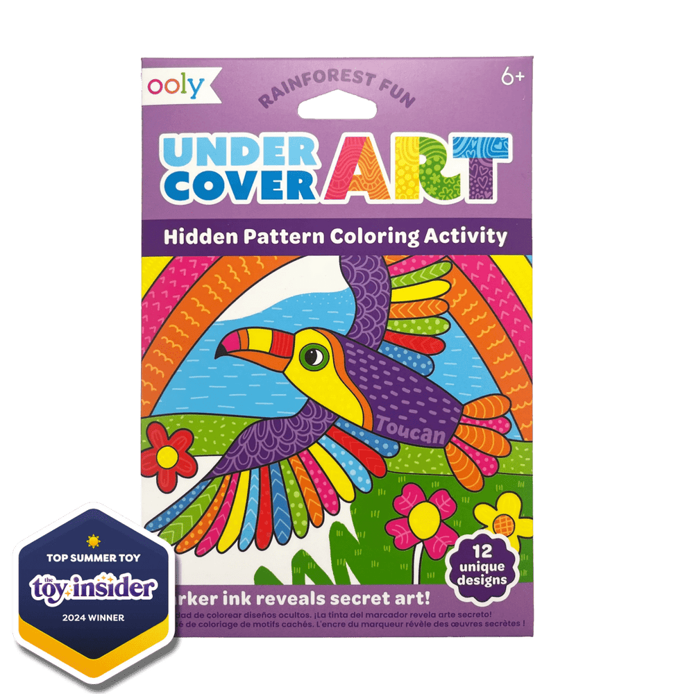 Undercover Art Hidden Pattern Coloring Activity Art Cards - Rainforest Fun-Activity Pads-Tools 4 Teaching-Classroom Decor and More