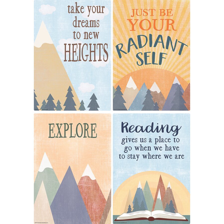 Moving Mountains Small Poster Set-Posters-Tools 4 Teaching-Classroom Decor and More