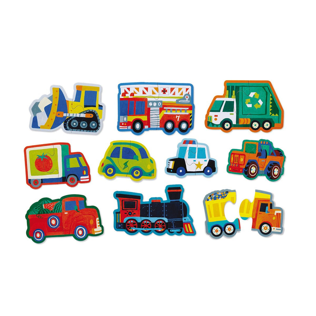 Let's Begin 2-Piece Puzzle - Vehicles-Puzzles-Tools 4 Teaching-Classroom Decor and More