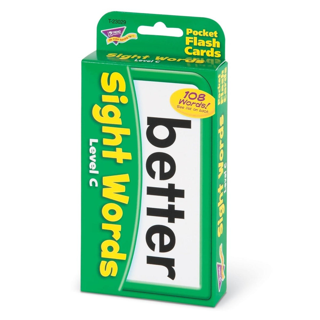Sight Words – Level C Pocket Flash Cards-Flashcards-Tools 4 Teaching-Classroom Decor and More