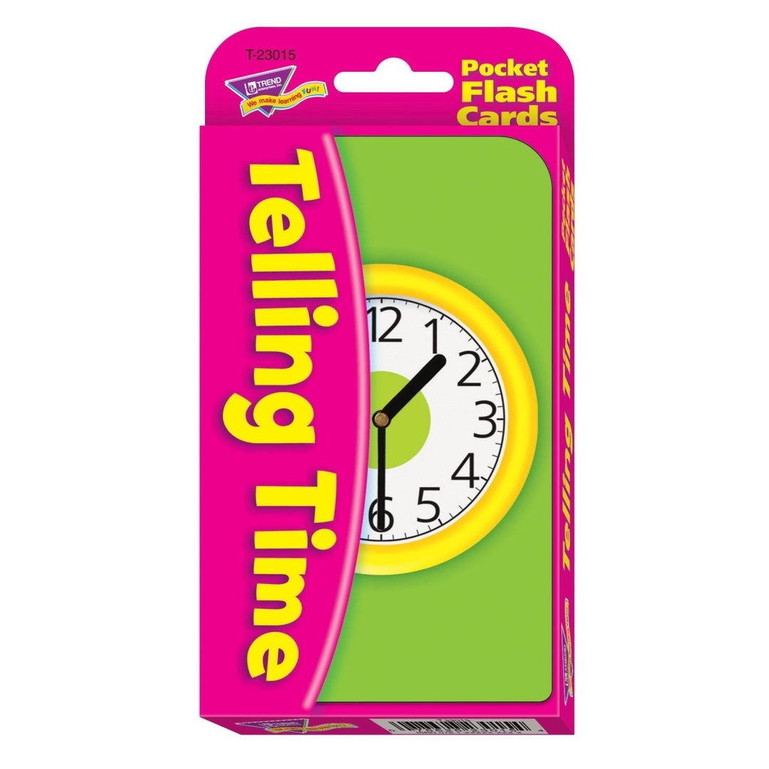 Telling Time Pocket Flash Cards-Flashcards-Tools 4 Teaching-Classroom Decor and More