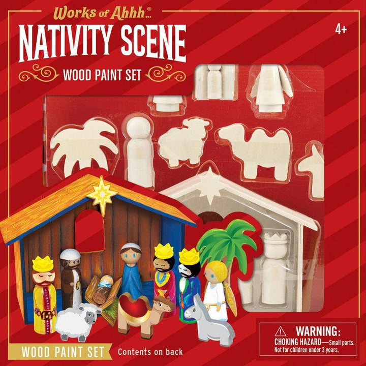 Nativity Scene Wood Craft & Paint Kit-Tools 4 Teaching-Classroom Decor and More