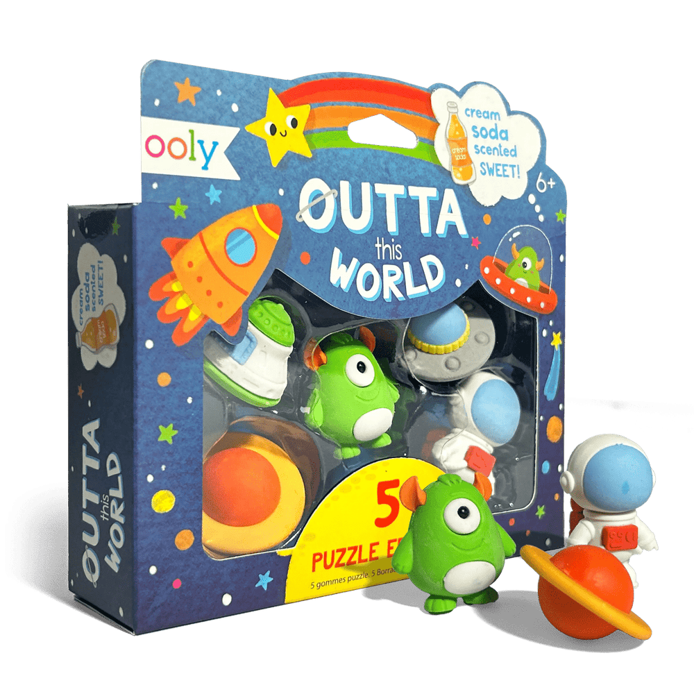 Outta This World Scented Puzzle Erasers - Set of 5-Art Supplies-Tools 4 Teaching-Classroom Decor and More