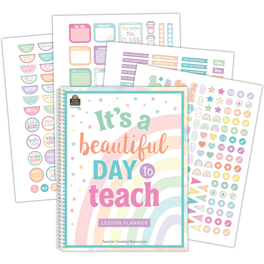 Pastel Pop Lesson Planner-Record & Plan Books-Tools 4 Teaching-Classroom Decor and More