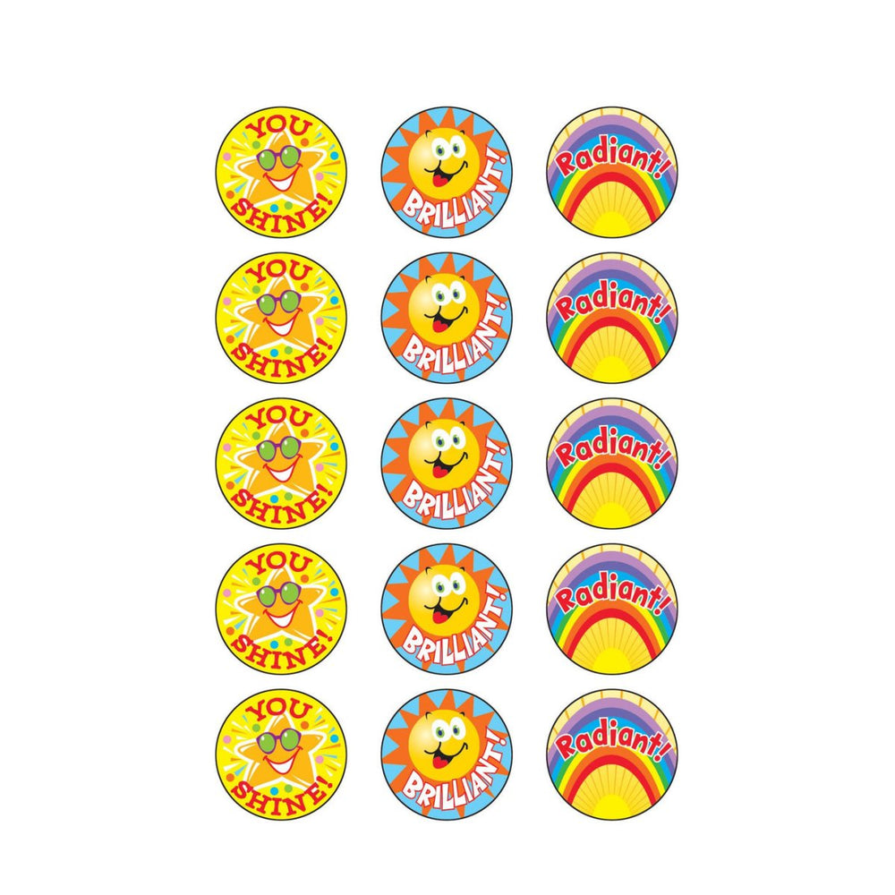 Sun & Fun, Tutti-Frutti scent Scratch 'n Sniff Stinky Stickers® – Large Round-Stickers-Tools 4 Teaching-Classroom Decor and More
