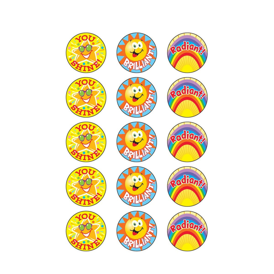 Sun & Fun, Tutti-Frutti scent Scratch 'n Sniff Stinky Stickers® – Large Round-Stickers-Tools 4 Teaching-Classroom Decor and More