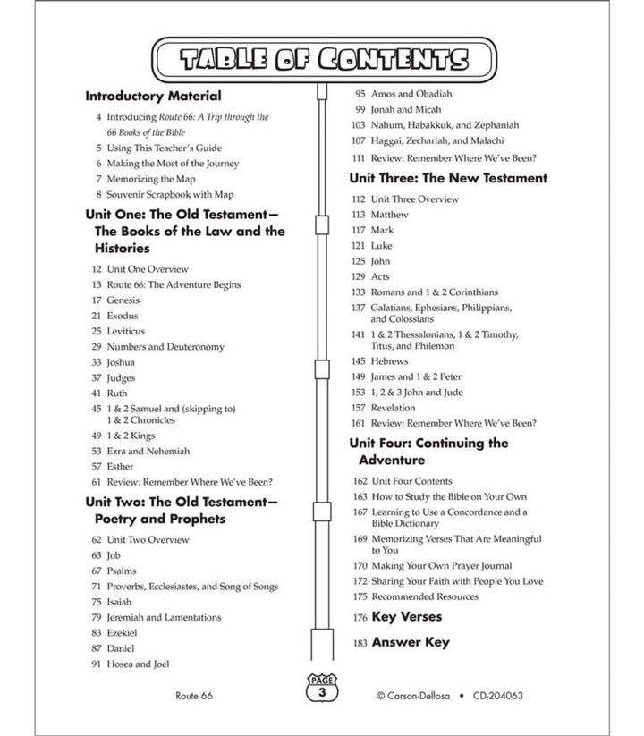 Route 66: A Trip through the 66 Books of the Bible Resource Book Grade 2-5 Paperback-Religious-Tools 4 Teaching-Classroom Decor and More