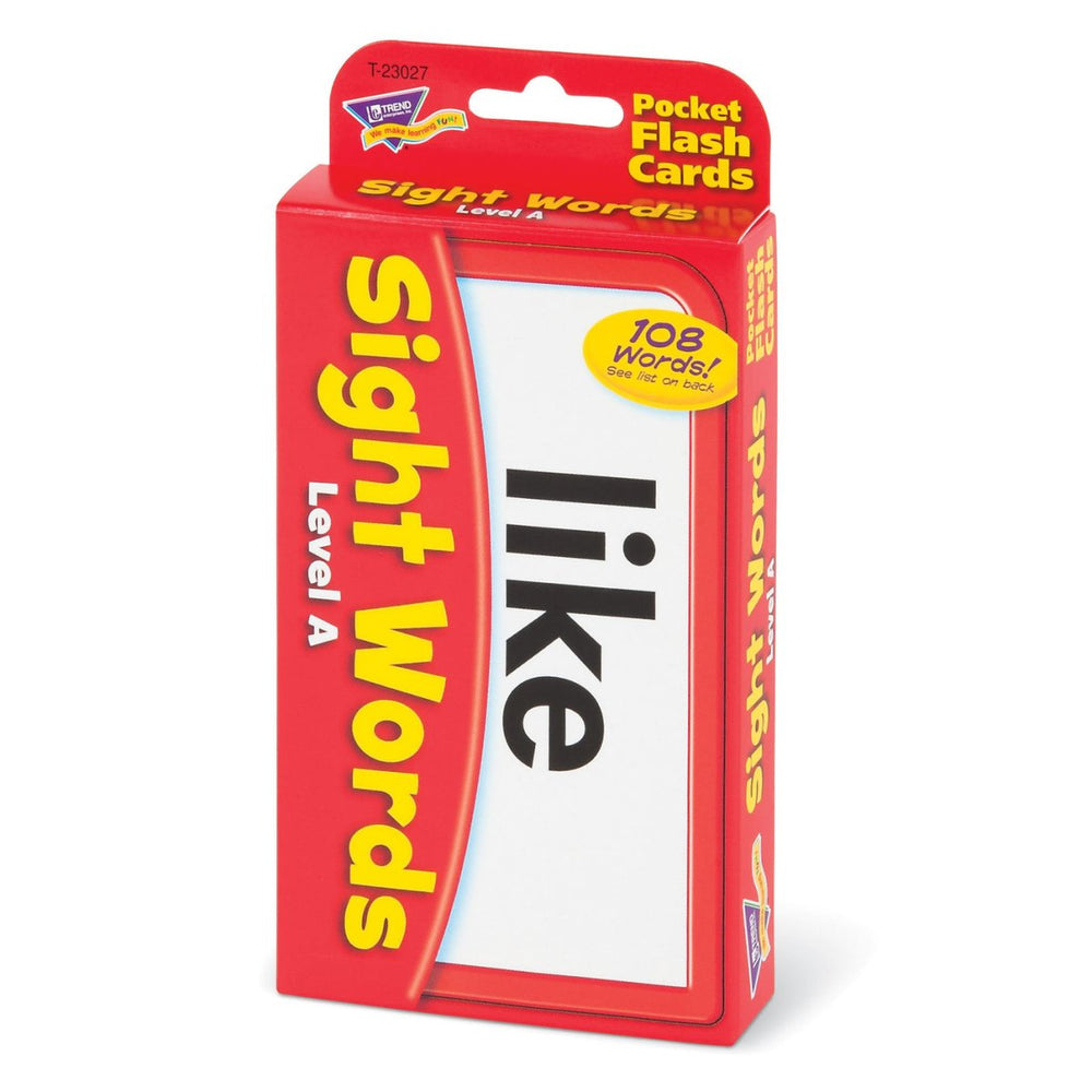 Sight Words – Level A Pocket Flash Cards-Flashcards-Tools 4 Teaching-Classroom Decor and More