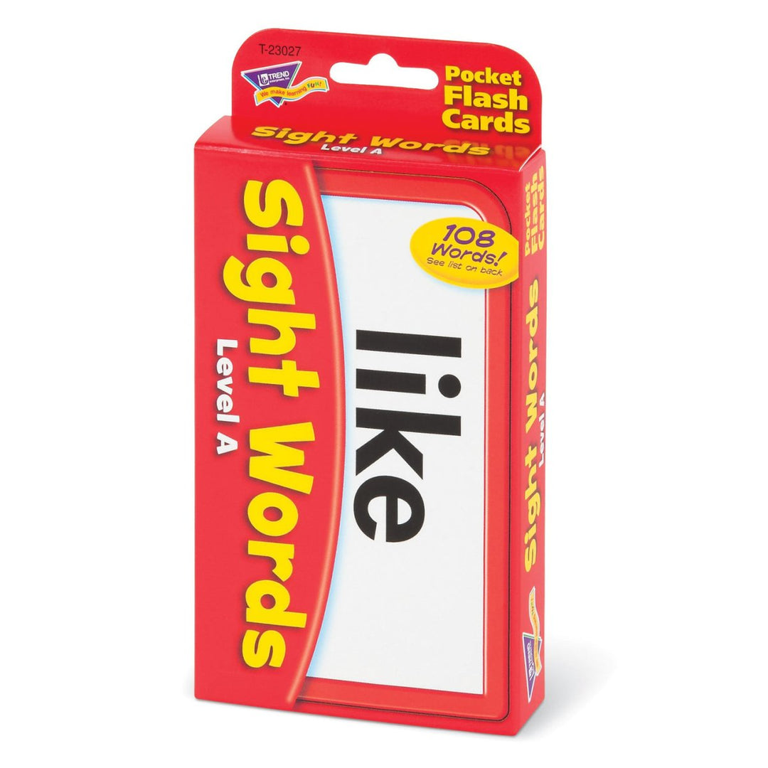 Sight Words – Level A Pocket Flash Cards-Flashcards-Tools 4 Teaching-Classroom Decor and More
