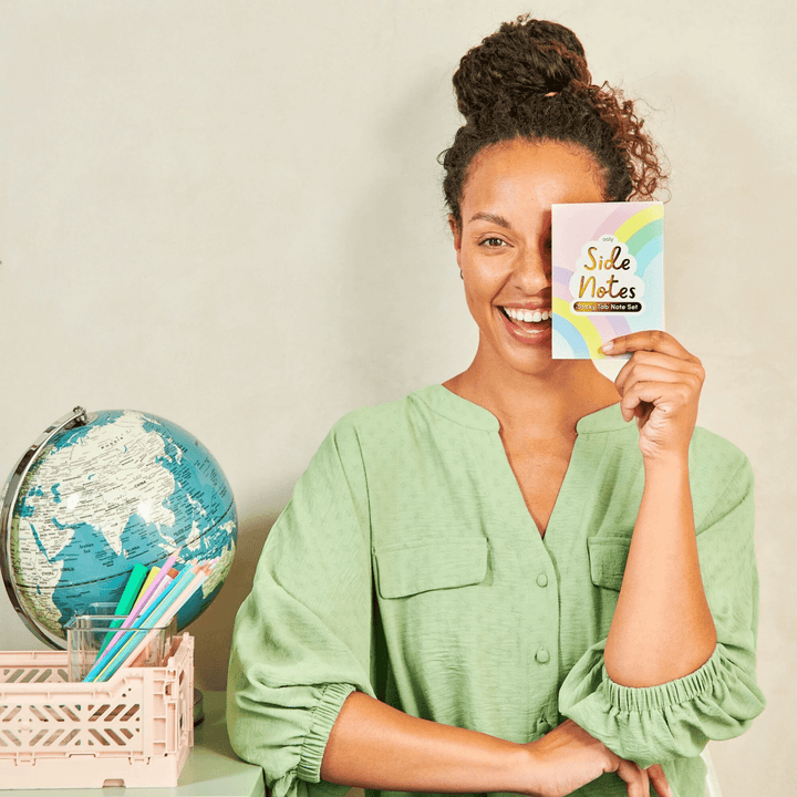 Side Notes Sticky Tab Note Pad - Pastel Rainbows-Arts & Crafts-Tools 4 Teaching-Classroom Decor and More