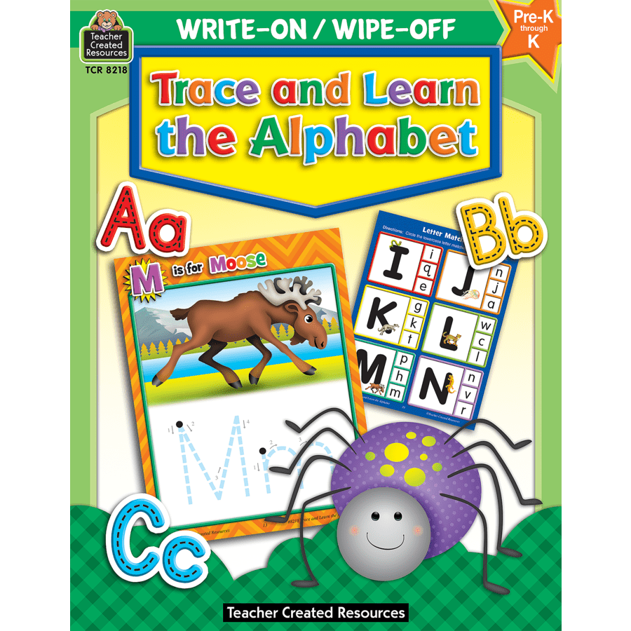 Write-On/Wipe-Off Book: Trace and Learn Alphabet-Subjects - Reading - Reading Books-Tools 4 Teaching-Classroom Decor and More