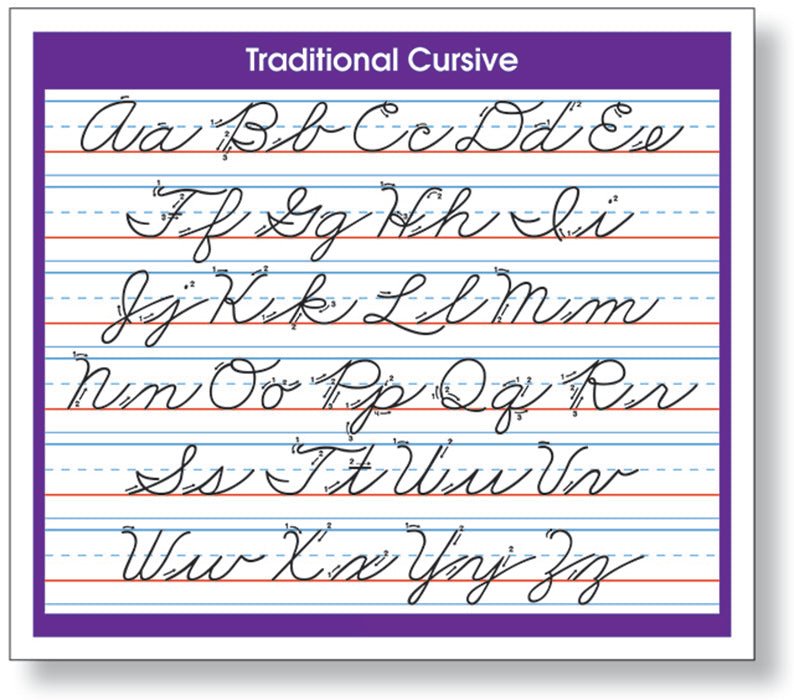 Adhesive Traditional Cursive Desk Prompt-Nameplates & Name Tags-Tools 4 Teaching-Classroom Decor and More
