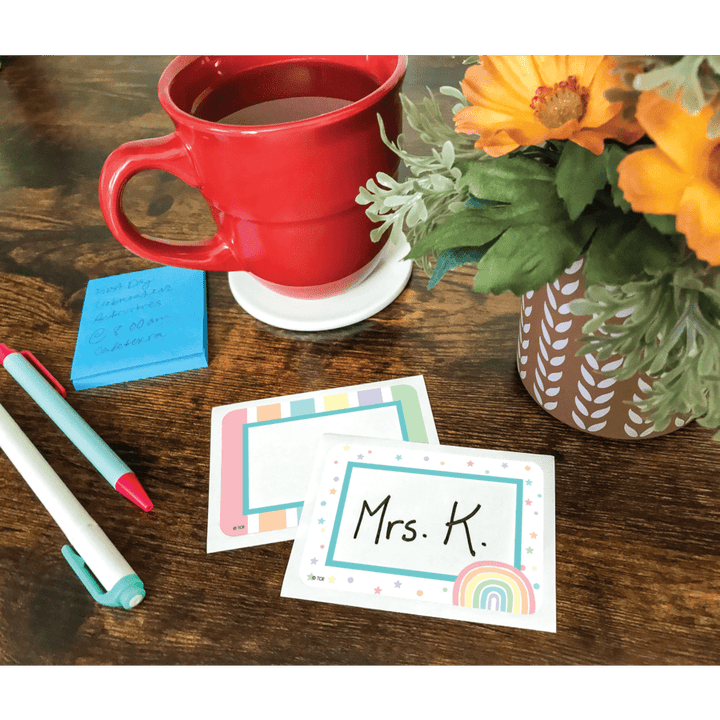 Pastel Pop Name Tags/Labels - Multi-Pack-Nameplates &amp; Name Tags-Tools 4 Teaching-Classroom Decor and More