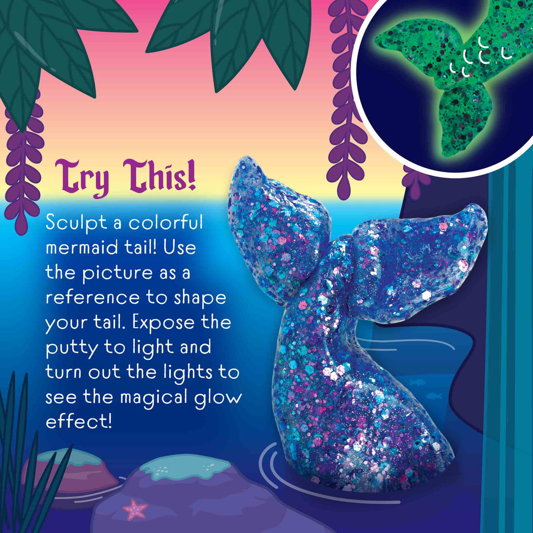 Crazy Aaron's® - Glow In the Dark Mermaid Tale® Thinking Putty®-Thinking Putty-Tools 4 Teaching-Classroom Decor and More