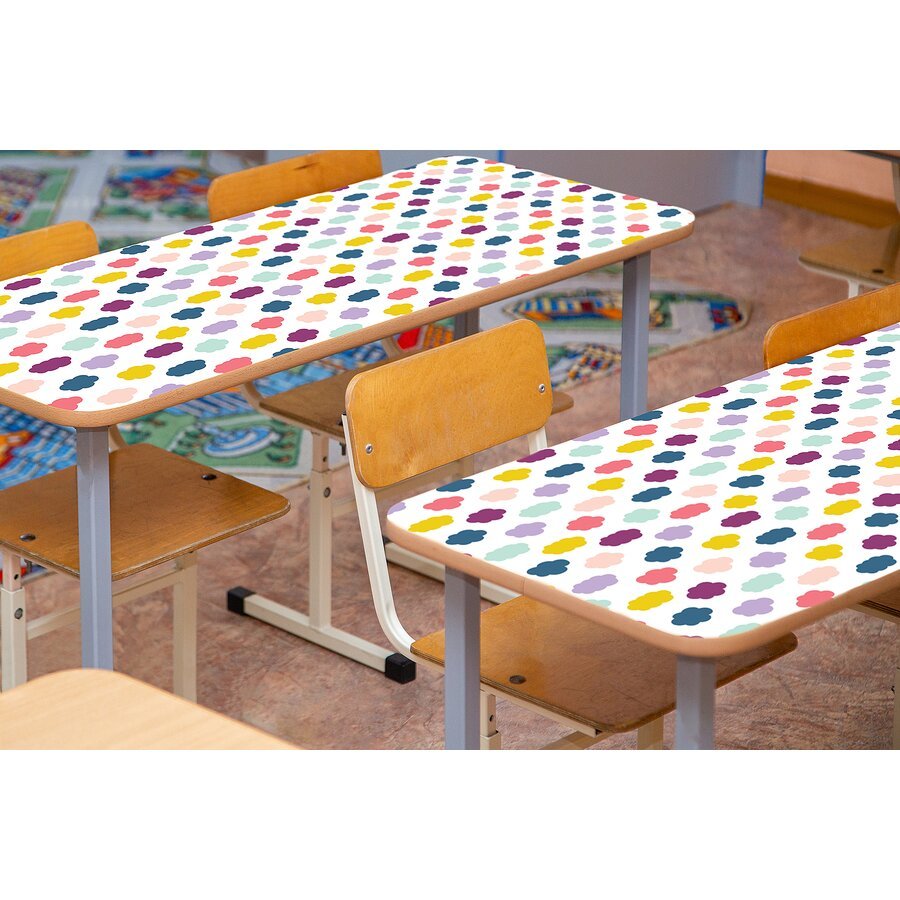 Oh Happy Day Clouds Peel and Stick Decorative Paper-Bulletin Board Paper - Better Than Paper-Tools 4 Teaching-Classroom Decor and More