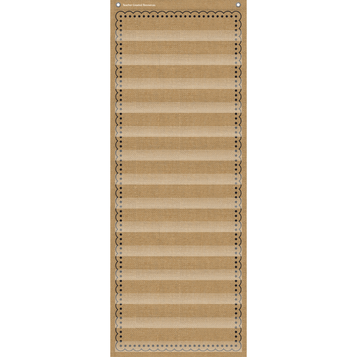 Burlap 14 Pocket Chart-Pocket Charts-Tools 4 Teaching-Classroom Decor and More
