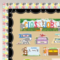Jungle Friends Messy Tracks EZ Border-Borders-Tools 4 Teaching-Classroom Decor and More