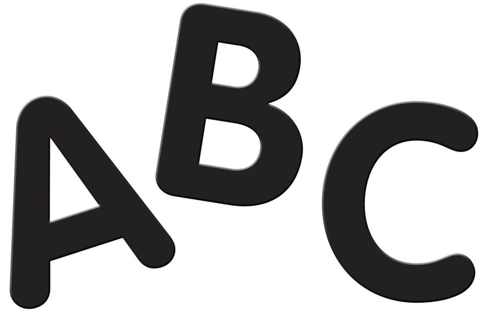 Pacon® Self-Adhesive Letters 4" Black, Puffy Font 78 Characters-Letters-Tools 4 Teaching-Classroom Decor and More