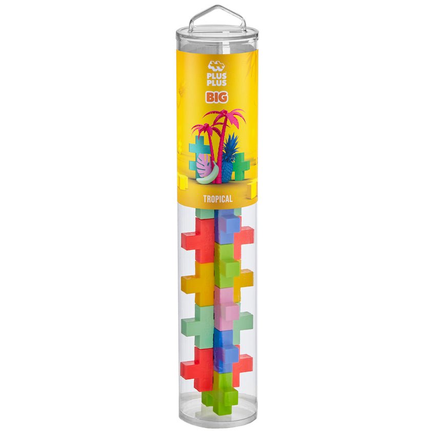 PLUS PLUS® BIG 15 PC Tube - Tropical-Plus Plus-Tools 4 Teaching-Classroom Decor and More