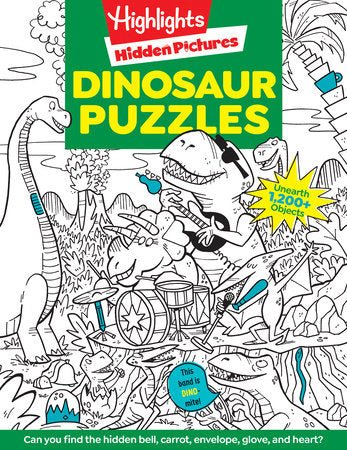Highlights Hidden Pictures: Dinosaur Puzzles-Subjects - Books - Activity Books-Tools 4 Teaching-Classroom Decor and More