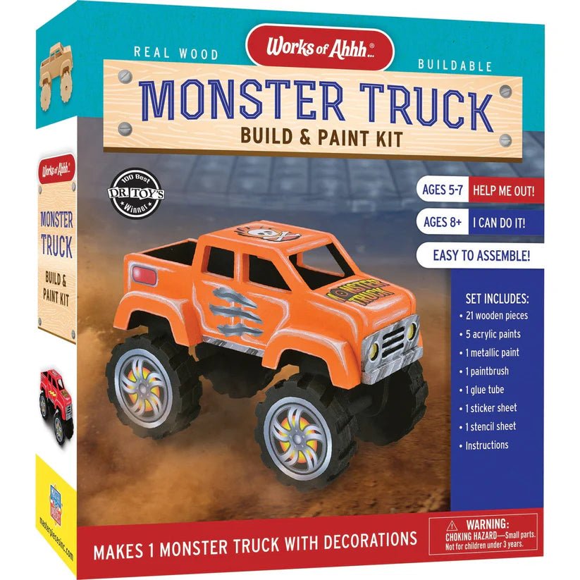 Buildable Wood Paint Kit - Monster Truck - Tools 4 Teaching